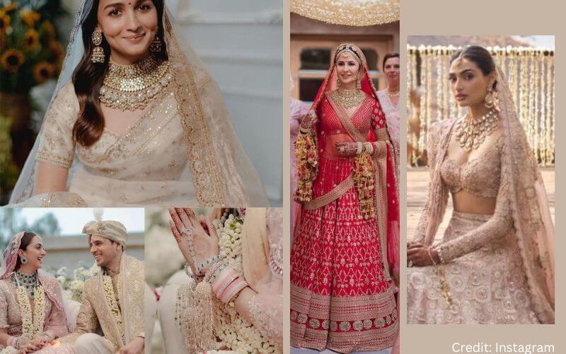 Kiara, Alia, Katrina, Athiya Wedding Lehenga