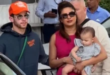 Priyanka Chopra Nick Jonas and Daughter Malti Marie Chopra Jonas in India