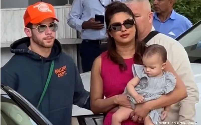 Priyanka Chopra, Nick Jonas And Baby Malti In India Together : Baby, Photos, Appearance 1 Priyanka Chopra Nick Jonas And Daughter Malti Marie Chopra Jonas In India