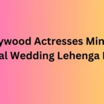 Bollywood Actresses Minimal Bridal Wedding Lehenga Look
