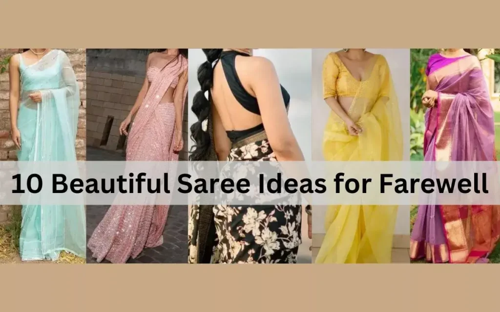10 Beautiful Saree Ideas for Farewell that will make you Look Like a Diva 11 10 Beautiful Saree Ideas for Farewell