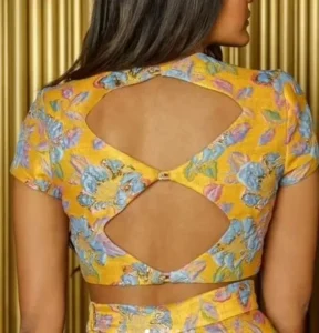Double Cut Out Back or Peek-a-Boo Blouse Design 