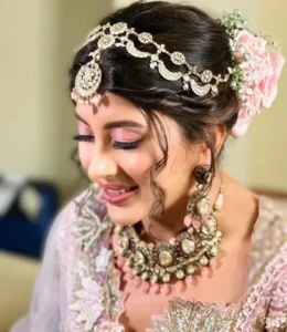 Indian Bridal Hairstyle For Small Face 