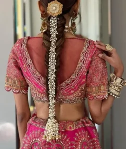 Indian Bridal Hairstyle For Thin Hair 