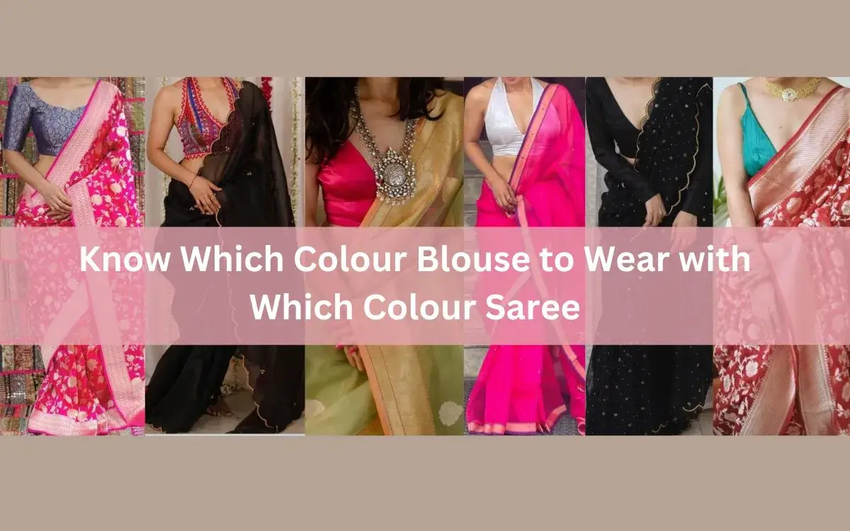 Know Which Colour Blouse To Wear With Which Colour Saree