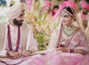 Light Pink with Colourful Elements as a Trending Colour Coordianted Outfit for Couple 