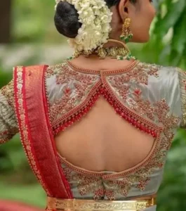 South Indian Bridal Pattu Saree Blouse Design