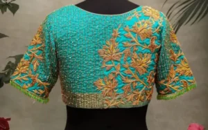 Aari Work Blouse Designs Back Neck 