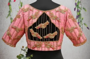 Aari Work Blouse Designs Back Neck 