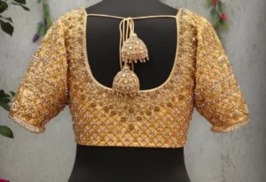 Aari Work Blouse Designs Back Neck 