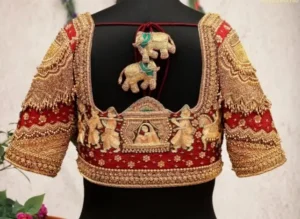 Aari Work Blouse Designs Back Neck 