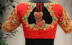 Aari Work Blouse Designs Back Neck 