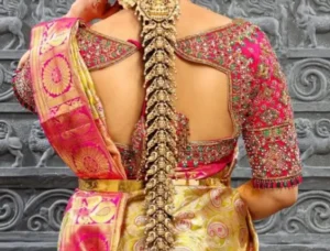Bridal Aari Work Blouse Design for Silk Saree 