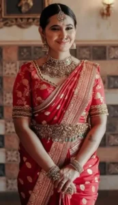 South Indian Saree Look For Wedding 