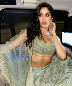 Janhvi Kapoor Mint Green Lehenga 