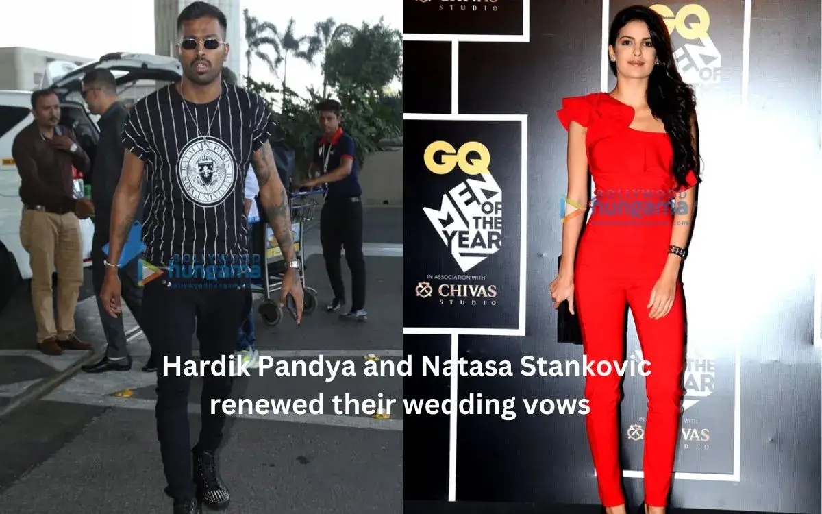 Hardik Pandya Marriage With Natasa Stankovic : Christian And Hindu Wedding Pics!! 1 Hardik Pandya And Natasa Stankovic Renewed Their Wedding Vows