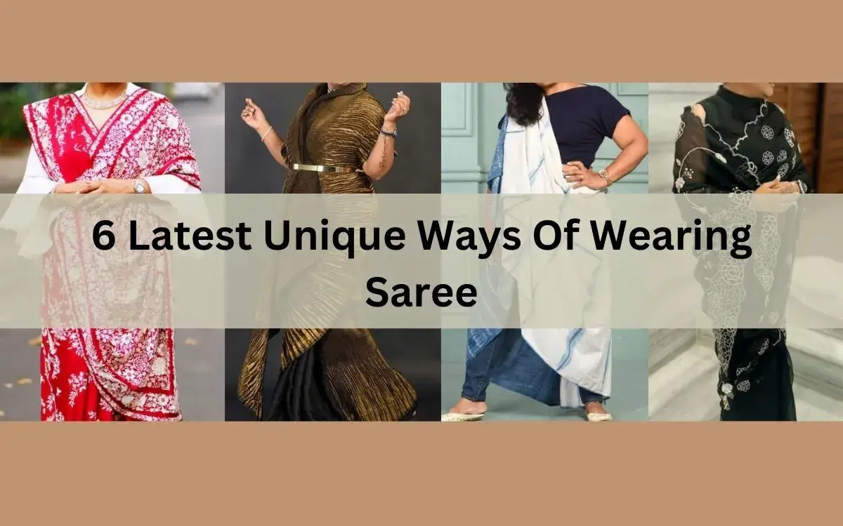 6 Latest Unique Ways Of Wearing Saree 1 6 Latest Unique Ways Of Wearing Saree