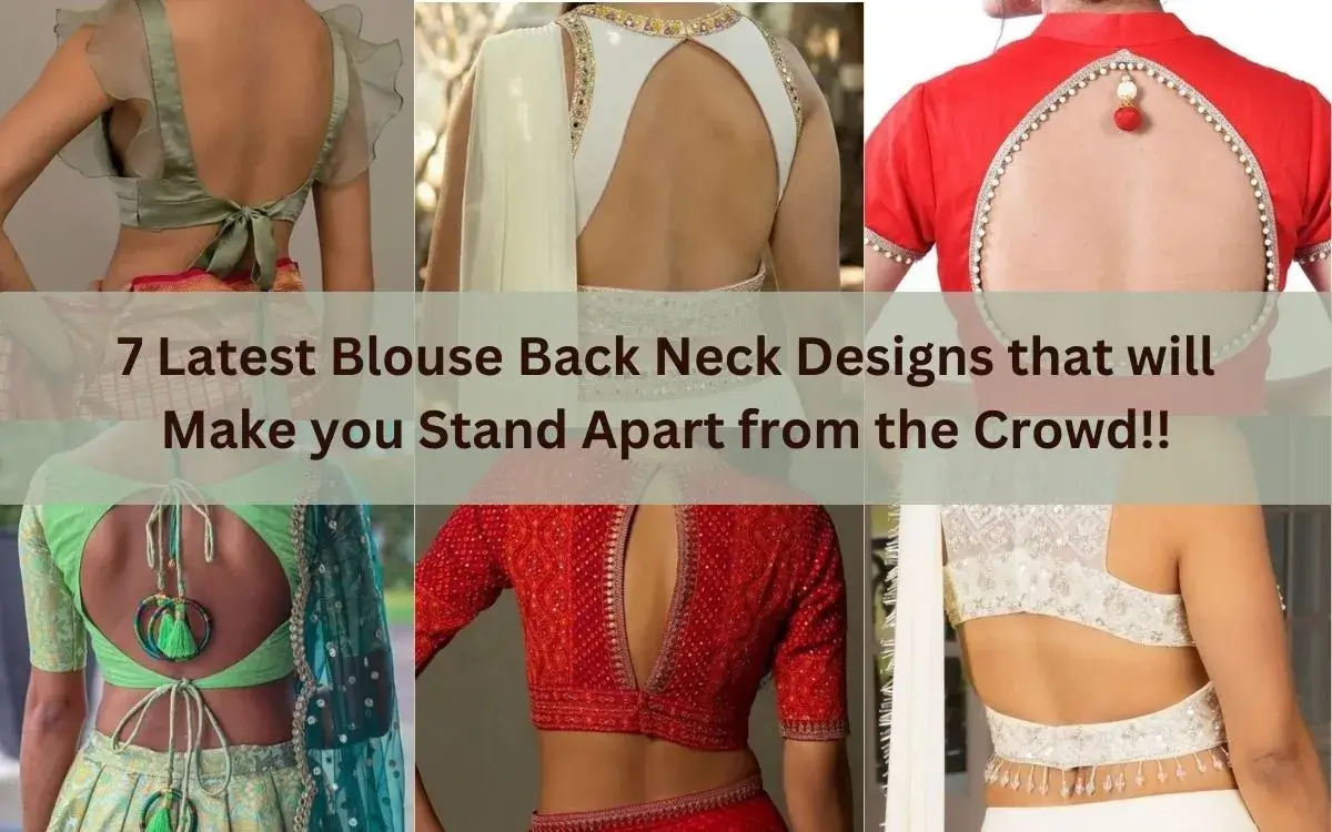 7 Latest Blouse Back Neck Designs That Will Make You Stand Apart From The Crowd!! 1 7 Latest Blouse Back Neck Designs That Will Make You Stand Apart From The Crowd